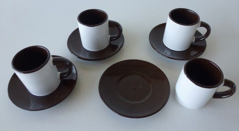 Espressoset  Tasse mit Untertasse braun  (48Stk.)