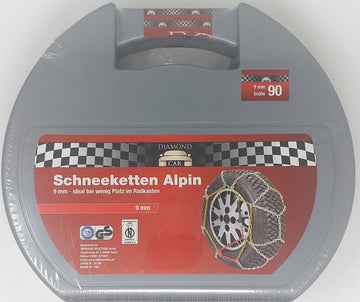 Schneekette  Alpin  70 80 90cm    9mm   sortierte Größen (5Stk.)