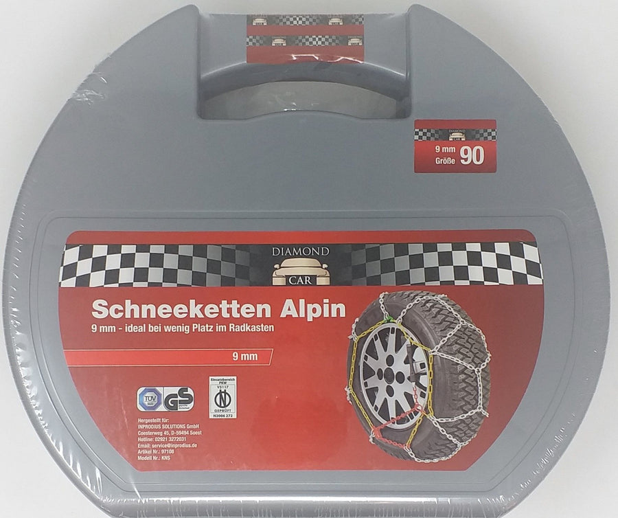 Schneekette  Alpin  70 80 90cm    9mm   sortierte Größen (5Stk.)