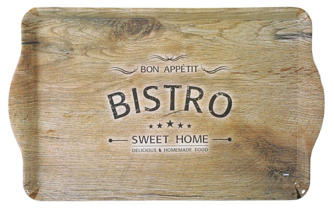 Serviertablett, Melamin, Motiv: Bistro (5Stk.)