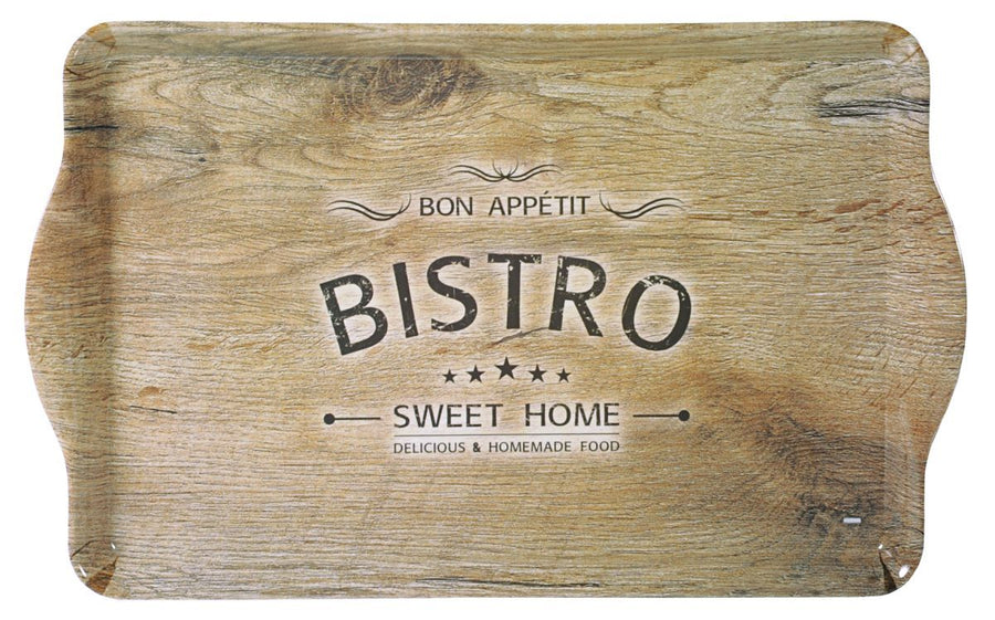 Serviertablett, Melamin, Motiv: Bistro (5Stk.)