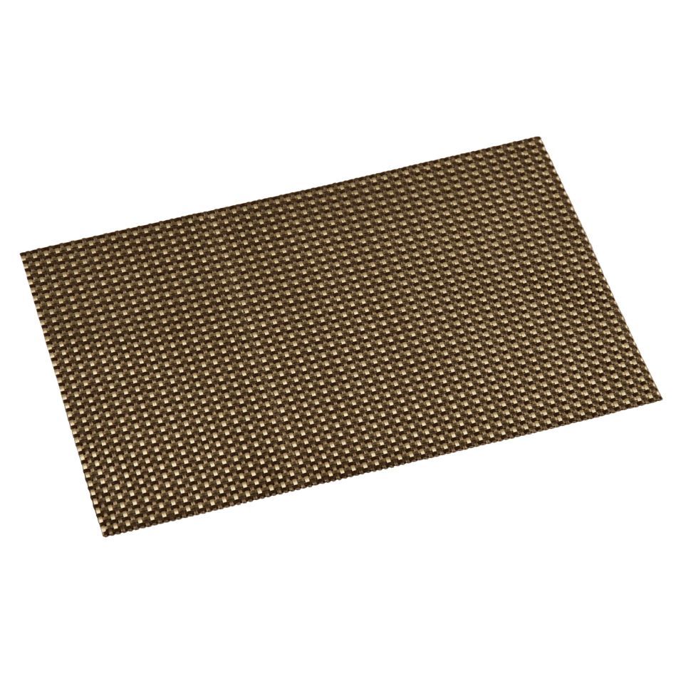 Platzset, Kunststoff, PVC, braun-bronze - mittelfein (10Stk.)