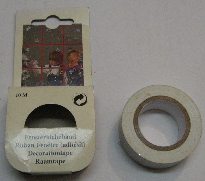 Fensterdekoband, weiß, 1 Rolle x 10m,  (12Stk.)