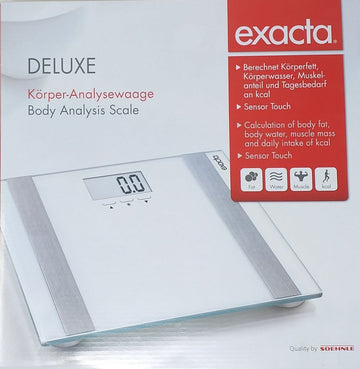 SOEHNLE Exacta  DELUXE Digitale Personenwaage Körperanalyse  63317 (4Stk.)