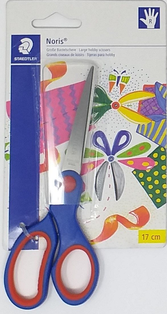 BASTELSCHERE spitz 17cm NORIS STAEDTLER SB-Karte (120Stk.)