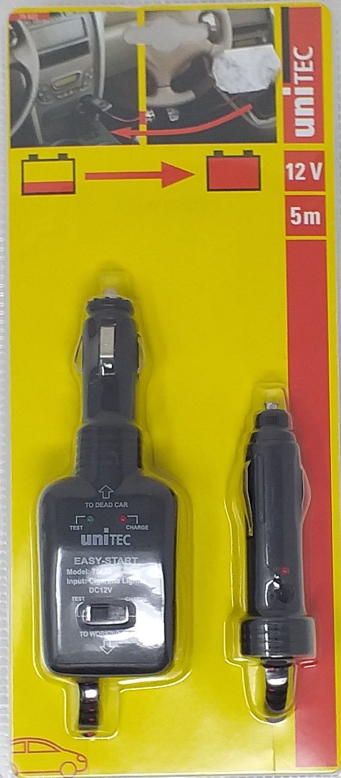 Unitec Starter Kit  12V  5M Kabel   Batterie laden über Zigarettenanzünder (1Stk.)