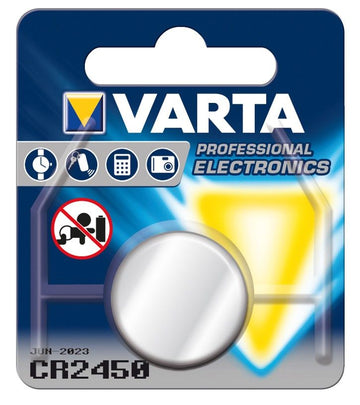 VARTA ELECTRONICS CR2450 1er Knopfcelle SB-Karte  V2450 Knopfzelle (10Stk.)