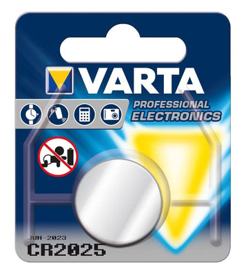 VARTA ELECTRONICS CR2025 1er Knopfcelle SB-Karte V2025 Knopfzelle (10Stk.)