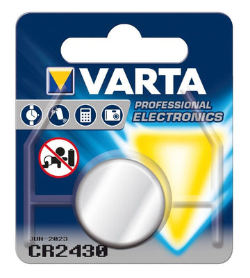 VARTA ELECTRONICS CR2430 1er Knopfcelle SB-Karte  V2430 Knopfzelle (10Stk.)