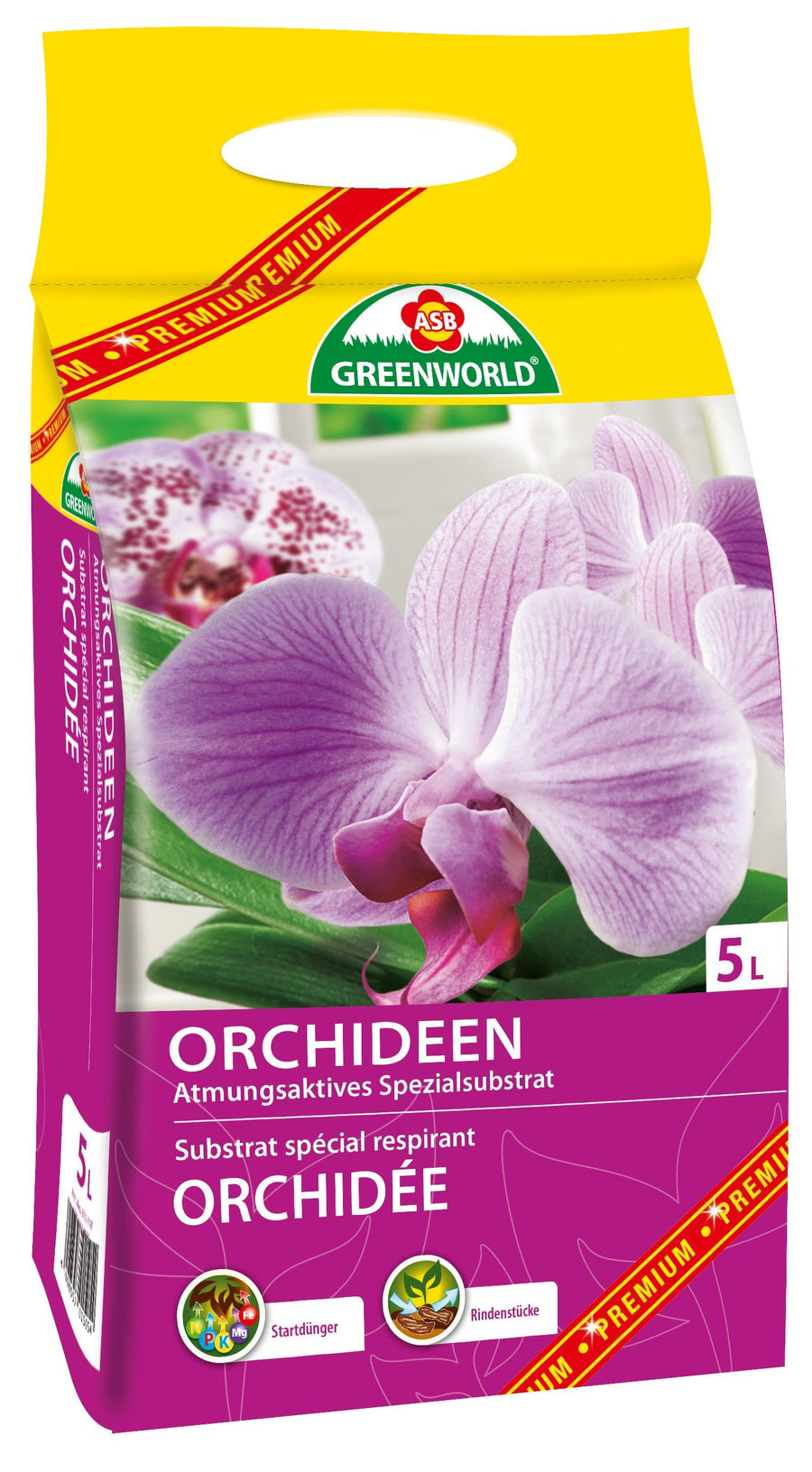 Orchideenerde  5L ASB Premium Greenworld   311230 (6Stk.)