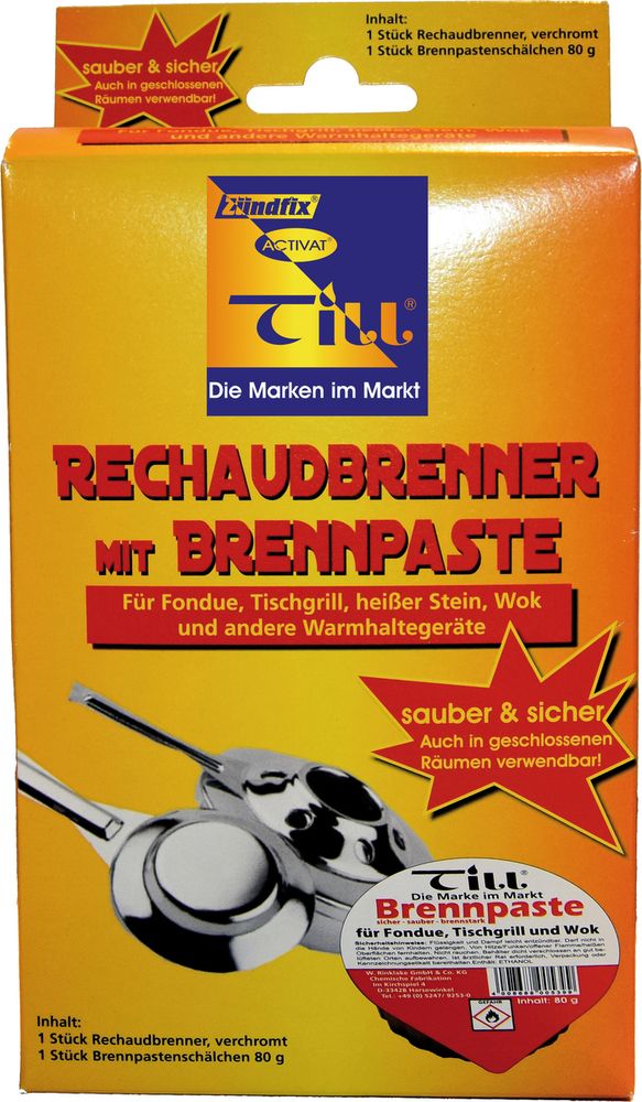 Brennpastenset (1 Paste+1Rechaud SB) (10Stk.)