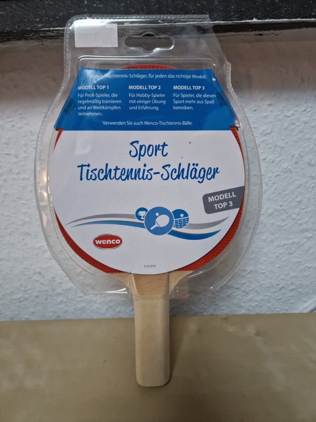 Tischtennisschläger Model TOP 3 SB  hochwertig (10Stk.)