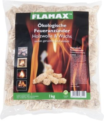 Holzwollanzünder  natural  1 Kg   Holzwollmäuse   Anzündwolle (10Stk.)