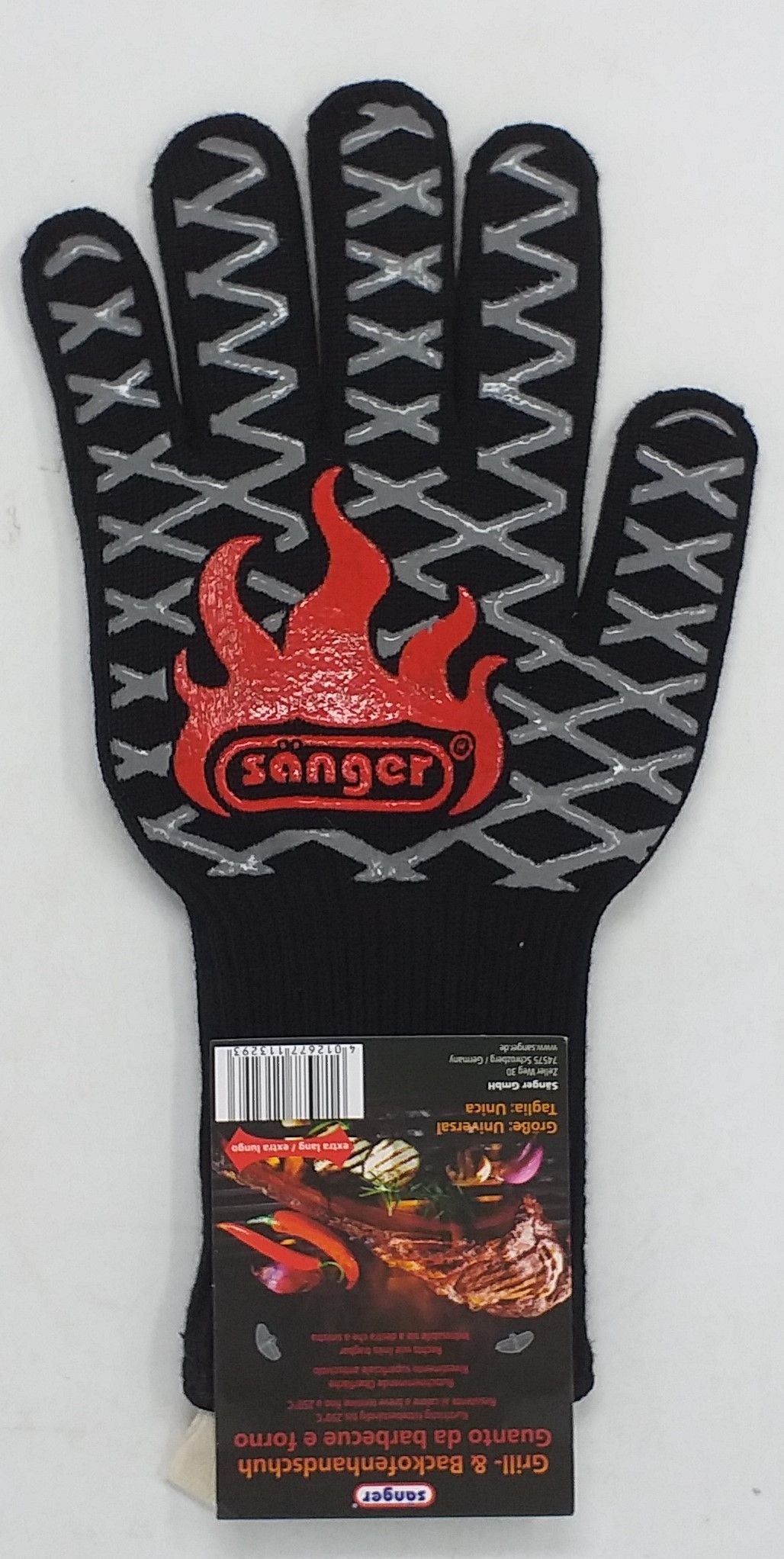 Sänger Ofen- & Grillhandschuh Handschuh bis 350 Grad (60Stk.)