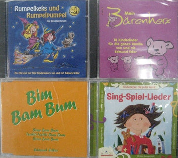 CD Kinderlieder v.Edmund Edler sort.z.B.Rumpelkeks,Eddi Teddi Biber Bodo (25Stk.)