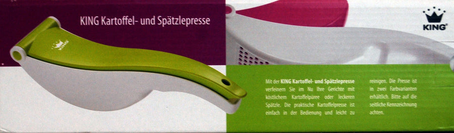 Kartoffelpresse + Spätzlepresse KING    30cm (24Stk.)