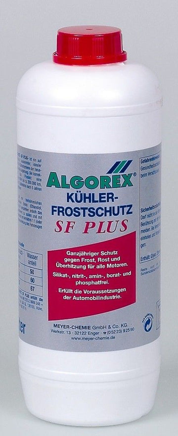 Kühlerfrostschutz SFPLUS 1,5 Ltr - rot Algorex silikatfrei  Frostschutzwechsel nach 5 Jahren (12Stk.)