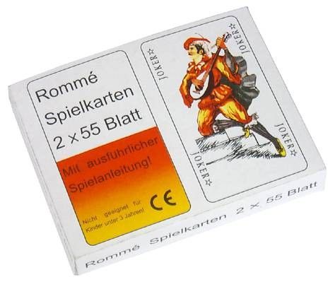 Doppelrommee   2x55 Blatt  (12Stk.)