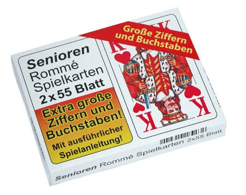 Senioren -Doppelrommee   2x55 Blatt  (72Stk.)