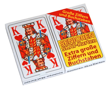 Senioren-Skat-Spielkarten, 2er Pack (48Stk.)