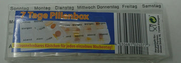 Pillenbox für 7 Tage - 2x täglich PP jeweils 1 Kästchen für einen Tag zu entnehmen (36Stk.)