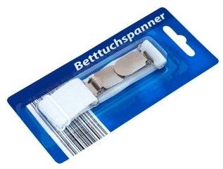 Betttuchspanner mit Metallclips  SB-Karte (24Stk.)