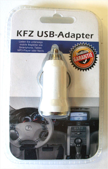 KFZ-Adapter USB-Anschluss  SB-BLISTER (48Stk.)