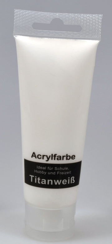 Acrylfarbe 75ml, weiß (12Stk.)