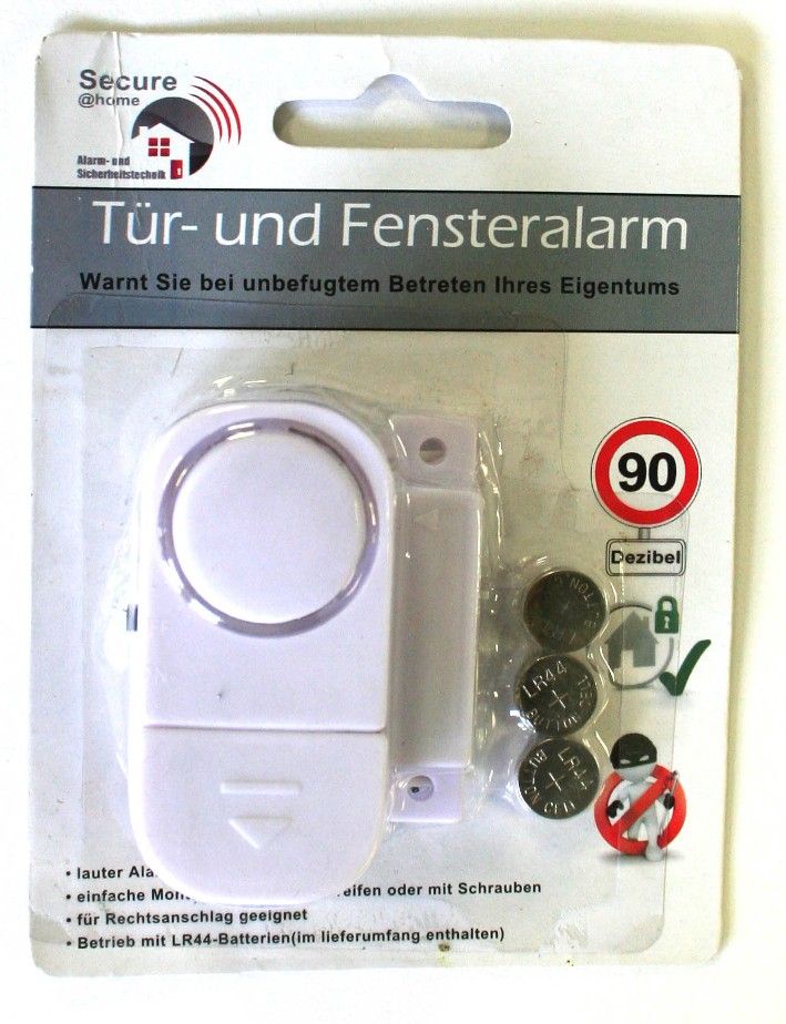 Tür-/Fensteralarm weiß inkl. Batterien (24Stk.)