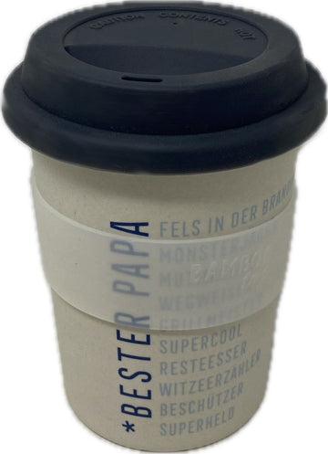 Bamboobecher   "BESTER PAPA"               Coffee to go Grafikwerkstatt Bielefeld (5Stk.)