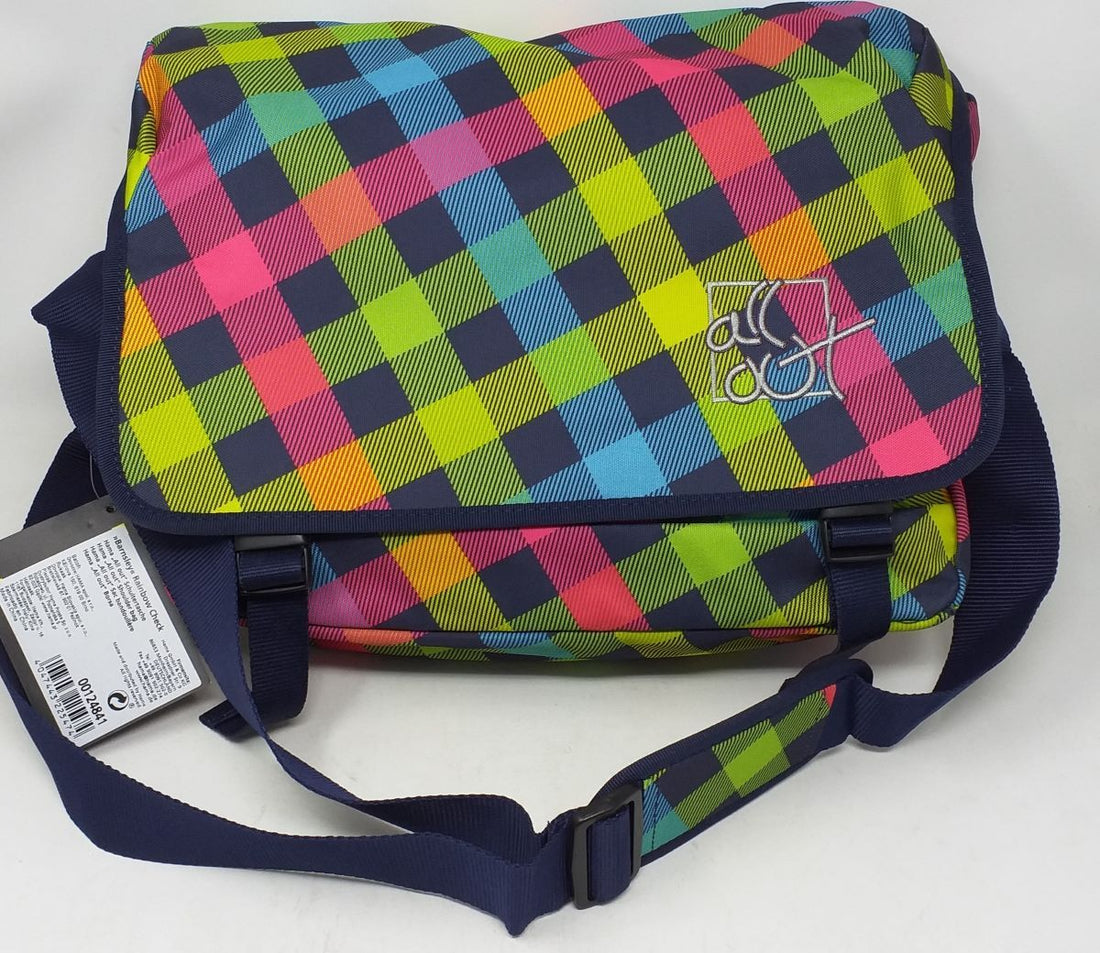 Schultertasche "Barnsley", Rainbow Check   All Out HAMA (1Stk.)