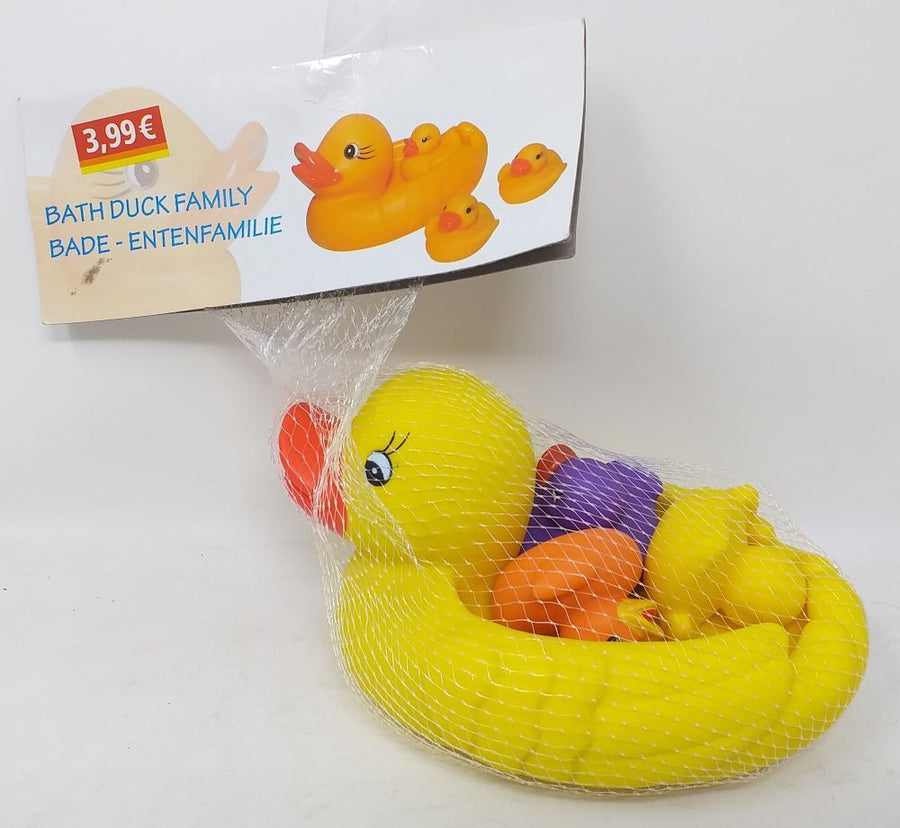 Badeente mit  3 Küken 17cm groß   n PAZ  3,99€ (24Stk.)