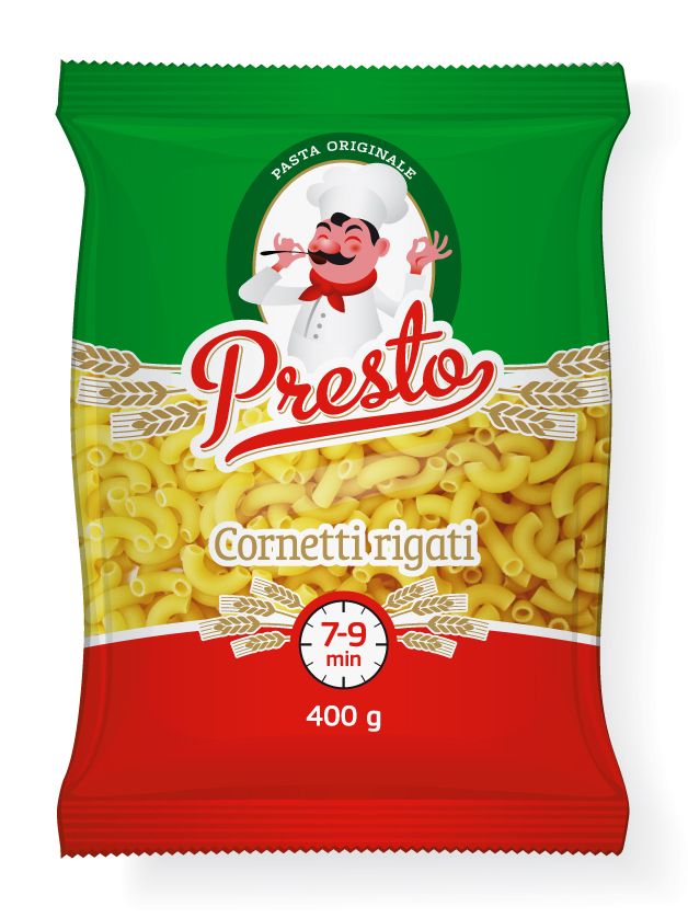 Nudeln Presto 400g  CORNETTI rigati (25Stk.)