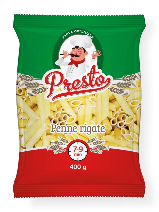 Nudeln Presto 400g  PENNE rigate (25Stk.)