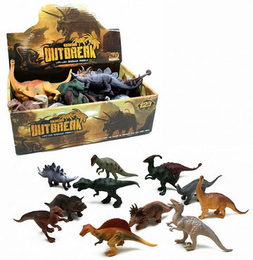 DINO FIGUREN 12fach sortiert im Display  Dinosaurier (12Stk.)