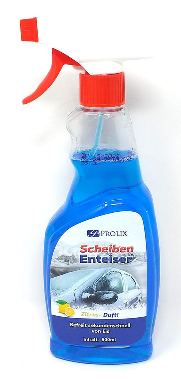 Scheibenenteiser 500 ml   PROLIX Sprüh- und Nachfüllflasche   Enteiserspray Sprühenteiser (15Stk.)