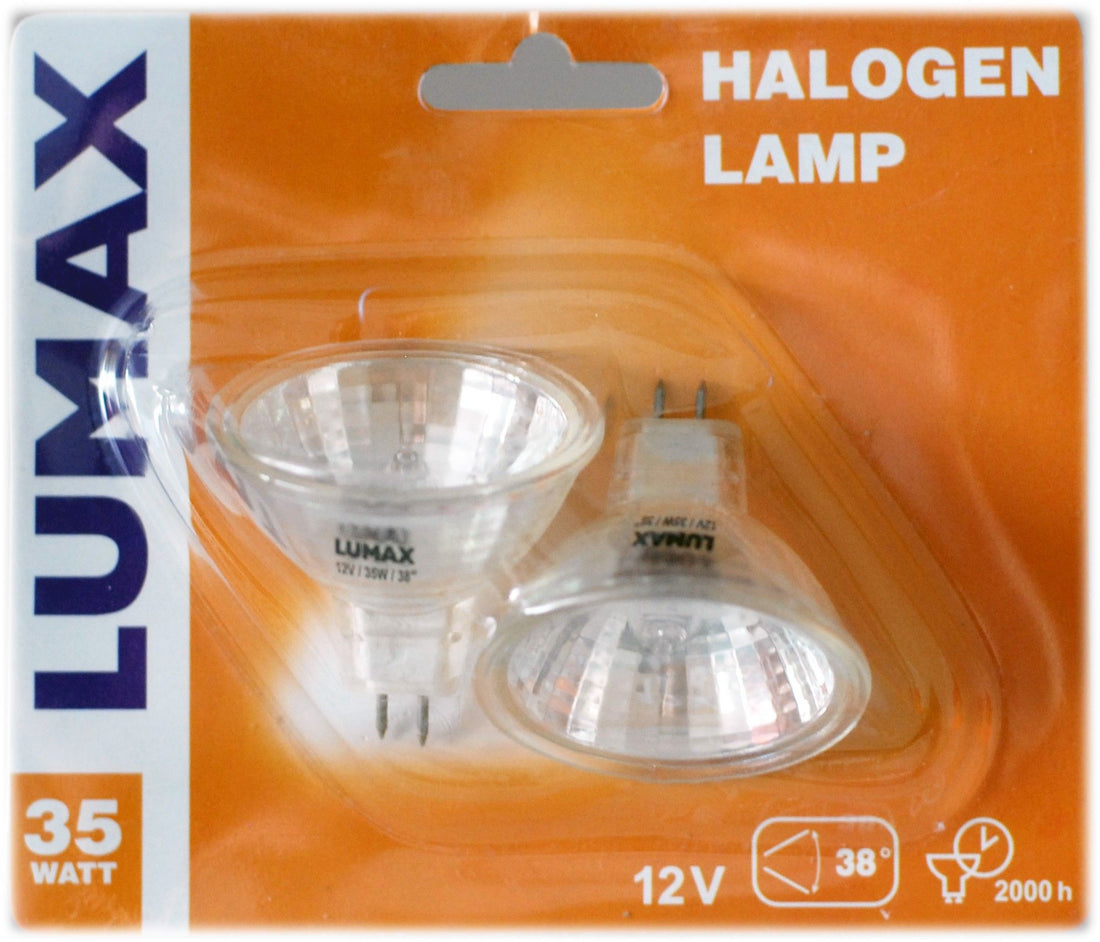 Halogen-Spiegel  2er-Set   50 mm  12V  35 Watt  klar  SOPO (50Stk.)