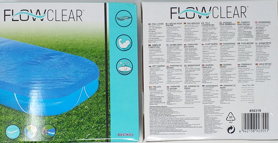 Pool Abdeckung   262x175cm Flow Clear (1Stk.)