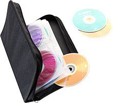 CD-Organizer mit Reissverschluss für 48 CD´s   gross (24Stk.)